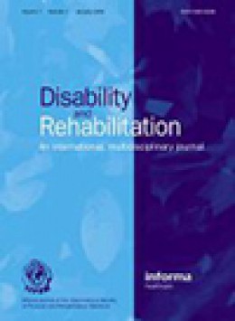Disability And Rehabilitation期刊