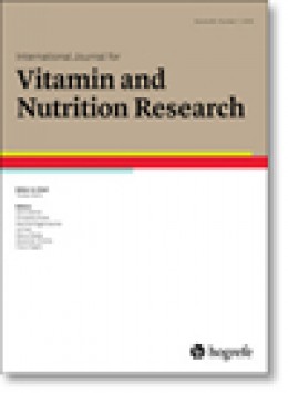 International Journal For Vitamin And Nutrition Research期刊