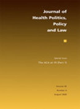 Journal Of Health Politics Policy And Law期刊