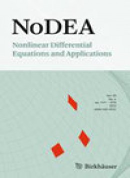 Nodea-nonlinear Differential Equations And Applications期刊