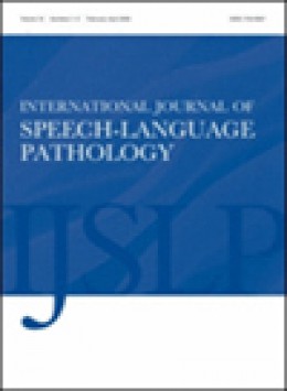 International Journal Of Speech-language Pathology期刊