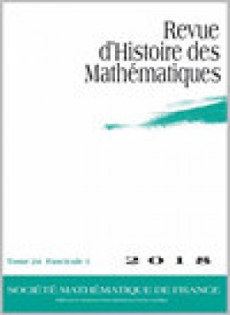Revue D Histoire Des Mathematiques期刊