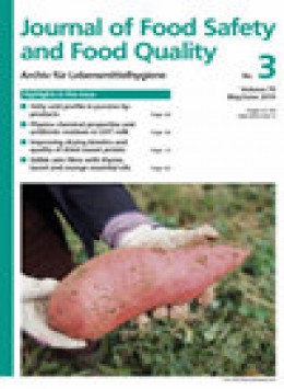 Journal Of Food Safety And Food Quality-archiv Fur Lebensmittelhygiene期刊